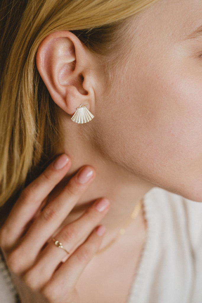 14k gold filled chinese earrings