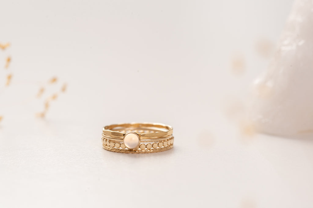14k gold filled malaysia ring set